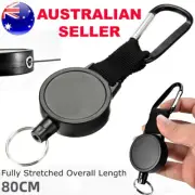 Heavy Duty Retractable Badge Holder Reel Swipe Card Security ID Key Ring Clip