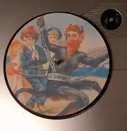 Christmas Krampus #1 7.5 Crosley Victrola Vinyl Record Player Turntable Slipmat
