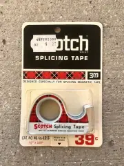 Vintage 3M Scotch Brand Splicing Tape for Splicing Magnetic Tape 1/2" x 150 "