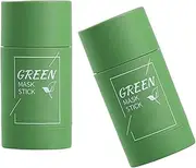 2 Pcs Green Tea Purifying Clay Stick Mask, Face Moisturizes Oil Control, Deep Clean Pore, Improves Skin,For All Skin Types Men Women
