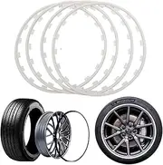 Rim protector Wheel Rim Protector 16-20in Car Wheel Rim Protector, Set Of 4, Rim Savers, Wheel Edge Trim Protector Ring, Anti-Collision Anti-Scratch Car Refit Trims Kit 0810(Color:D,Size:18 inch)(B,18