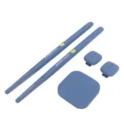 (Blue)Virtual Drum Kit Virtual Reality Drum Set Portable Electronic Drum BG US