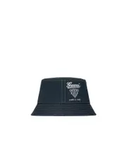 Printed cotton canvas bucket hat S,XL,L,M dark blue
