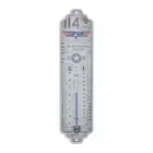 Nostalgic Art Grey Metal Thermometer Top Gun Aircraft Celsius/Fahrenheit Decor