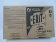 Lithonia Lighting-Contractor Select-Red Thermoplastic Exit Sign EXR LED M6 - NEW