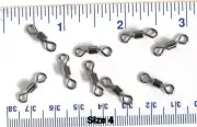 100 GT Super Strong Black Rolling Power Fishing Swivels Size 4 - 77# Test