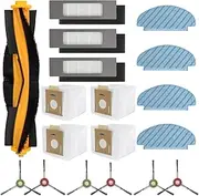 [Meunmro] 18Pcs Accessories Kit for Ecovacs Deebot Ozmo N8 T8 PRO+, T9+, N10 Plus, T8 AIVI Robot Vacuum, Replacement Parts with Main Brush, Filter, Dust Bag, Side Brush, Mop Cloths