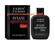 NIB AVIANI SPORTIVO LINE FABIO VERSO FOR MEN 3.3 OZ 100 ML EAU DE TOILETTE SPRAY