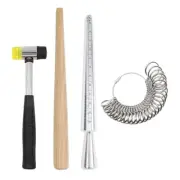 4Pcs Portable Rings Size Adjuster Set with Measurement for Jewelry Making