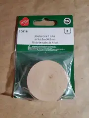 Lara's Wood Pkg Circle 1 3/4x3/16" 3pc