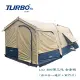 全套組【Turbo Tent】Turbo Lite 300第三代-全遮光一房一廳八人帳篷(快速帳篷 速搭帳 一房一廳) 超防水快搭露營帳蓬（防水係數10000mm)