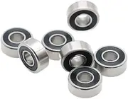 MR104RS Bearing 10PCS 4x10x4 mm ABEC-7 Hobby Electric RC Car Truck MR104 RS 2RS Ball Bearings MR104-2RS Black Sealed