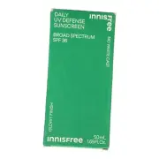 Innisfree Daily UV Defense Mineral Sunscreen SPF 36 – Glowy Finish, 50ml (1.69oz