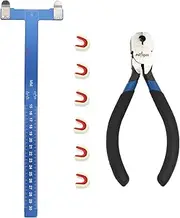 Perogen Archery Bow String Points Nock Pliers Set T Shape Arrow Bow Square Ruler Nocking Point Buckles for Recurve Bow
