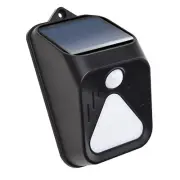 Waterproof LED Solar Alarm Warning Light Sensor Lamp Alert Remote Control F