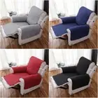 1 Seater Quilted Anti-wear Recliner Sofa Mat Anti-Slip Slipcover Protector Cover