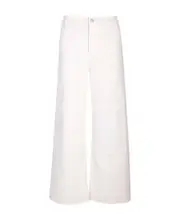multiple-pockets high-waisted trousers S,XS White
