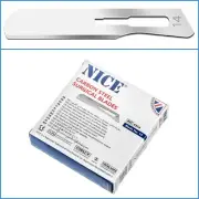 100pcs No. 14 Sterile Carbon Steel Surgical Scalpel Butter Blade Dermaplaning