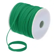 1/4 Inch Double Fold Bias Tape Continuous Bulk Bias Tape (Green 55 Yards)