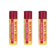 3 x Burt's Bees Cranberry Spritz Lip Balm 4.25g