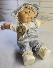 Vintage 1980’s Cabbage Patch Kids Premmie Baby Doll Blue Eyes