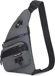 Sling Backpack Chest Pack Shoulder Bag Crossbody Bag for Men Hiking Traveling Biking