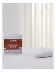 [Opossum by Protect-A-Bed] Bamboo Jersey Waterproof Fitted Mattress Protector in White