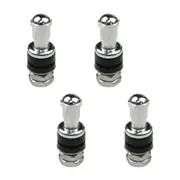 Street Pro Chrome Valve Stems Bolt On Inner Nut Valve Stems - Set of 4