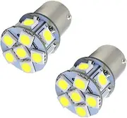 2x 6v Ba15d Double Contact Bayonet Base 5050 12smd White Led Light bulb Use for Back Up Reverse Lights,Brake Lights,Tail Lights, 200 Lumens