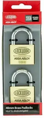 Lockwood 110 Series Padlock - 40mm Twin Pack