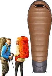 Down Sleeping Bags for Adults | Lightweight Sleeping Bag,Cold Weather Down Sleeping Bag for Adults, Ultralight Backpacking Mummy Sleeping Bag for Camping, Outdoor, Hiking Foccar