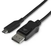 Star Tech 1m USB C To DisplayPort 1.4 Cable BLK 8K/60Hz For PC/Windows/Mac