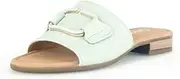 [Gabor] Women's Flat Mule Slide Sandals, Green, 23.0 cm