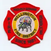 Wellington Fire District Fire Rescue Department Patch Ohio OH