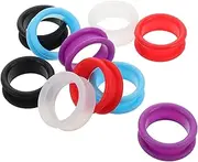 VALICLUD 10pcs Colorful Silicone Finger Rings for Scissors Protective Inserts for Hairdressing Barber and Home Use Comfort and Injury Prevention for Effortless Scissor Handling