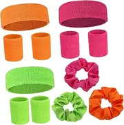 [SUPVOX] Elastic Sports Wrist Bands Set 3 Pack Mini Soccer Balls Headband Boys and Girls Headbands Boys and Girls Wristband Yoga Running Basketball Football Accessories