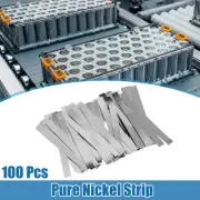 100pcs Car Pure Nickel Strip Tape 0.2x10x100mm for 18650 Battery Pack Welding