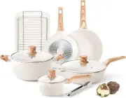Pots and Pans Set - Nonstick Granite Stone Cookware Sets, Induction Frying Pans