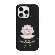 iPhone 16 Pro Impact Ring Stand Case MagSafe Compatible Ballerina Pearl