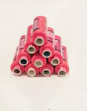 20 piece Rose Pink Color Polyester Sewing Thread 200 Yard Each Spool