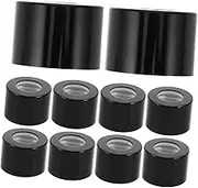 10pcs Black Reed Diffuser Bottle Caps Durable Tooth Replacement Stoppers for Glass Diffuser Jars Easy Compatibility and Excellent Sealing for DIY Fragrance Bottles