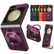 For Samsung Galaxy Z Flip6 Flip5 Flip4 Flip3 Magnetic Shockproof Ring Stand Case