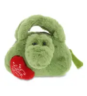 DolliBu I LOVE YOU Super Soft Plush Alligator Handbag Valentine Romantic Gift