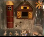 Metal farm set with play animals