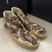 NIB Saint Laurent Men Canvas Camouflage Menphis Sneakers Green/Multi 10 US/43 E