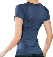 [AYTDNEHGK] Summer Sports Short Sleeved Women's Breathable Yoga T-Shirt Slim Fitness Training Top Running Yoga Sportswear