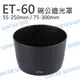 Canon ET-60 ET60 碗公遮光罩 太陽罩 55-250mm 75-300mm 可反扣【中壢NOVA-水世界】【跨店APP下單最高20%點數回饋】