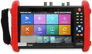 Wsdcam 7 inch All in One Ips Touch Screen Ip Camera Tester Security CCTV Tester Monitor with SDI/TVI/AHD/CVI/POE/WIFI/4K H.265/1080p HDMI in&Out/RJ45 TDR/Firmware Update Upgraded 9800ADHS-Plus