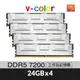 v-color 全何 DDR5 7200 96GB(24GBX4) ECC R-DIMM TRX50 超頻工作站記憶體