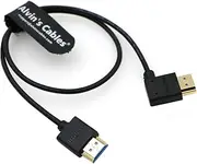 8K 2.1 HDMI Cable High Speed for Atomos Ninja V Monitor Straight to Left Angle HDMI Cord for Z CAM E2, Sony FS5| FS7| A7S3 Cameras 19.7inches|50CM
